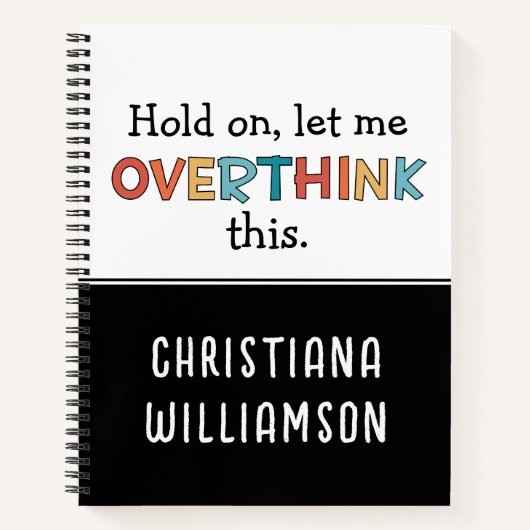 Wacht even, laat me overdenken deze grappige revis notitieboek (Voorkant)