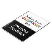 Wacht even, laat me overdenken deze grappige revis notitieboek (Linkerzijde)