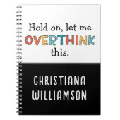 Wacht even, laat me overdenken deze grappige revis notitieboek (Voorkant)