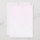 Wacht even met Teddy Bear Pink Girl Baby shower Bedankkaart (Achterkant)