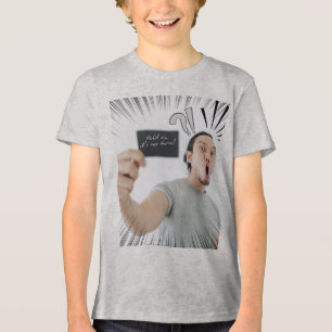 Wacht Even, Nu Is Het Mijn Beurt! – Strip Uitdrukk Tri-Blend Shirt