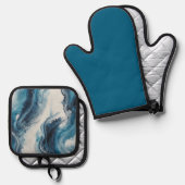 Wacht even ovenwant & pannenlap set (Voorkant / Achterkant)