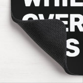 Wacht even terwijl ik dit zwart en wit overdenk muismat (Hoek)