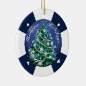 Wacht even voor de Feestdagen Keramisch Ornament (Rechts)