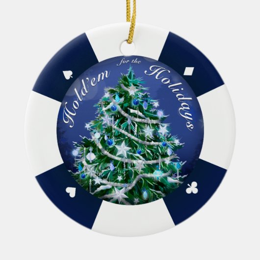 Wacht even voor de Feestdagen Keramisch Ornament (Voorkant)