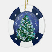 Wacht even voor de Feestdagen Keramisch Ornament (Links)