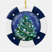 Wacht even voor de Feestdagen Keramisch Ornament (Achterkant)