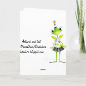 Wacht even - Wenskaart Bedankkaart (Achterkant)