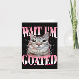 Wacht Geitenkat Grappige Kattenliefhebbers Starend Kaart