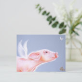 Wacht gewoon op me! briefkaart (Staand voorkant)