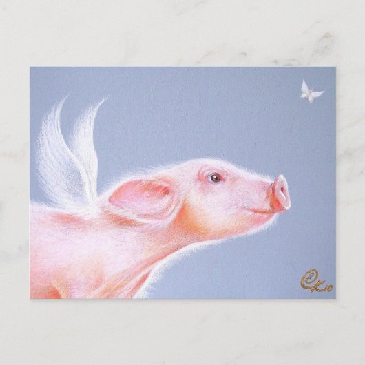 Wacht gewoon op me! briefkaart (Voorkant)