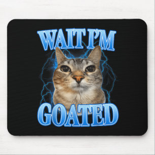 Wacht, gezegende kat grappige gekke kat meme manne muismat