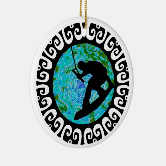 WACHT HET PLANET KERAMISCH ORNAMENT (Rechts)