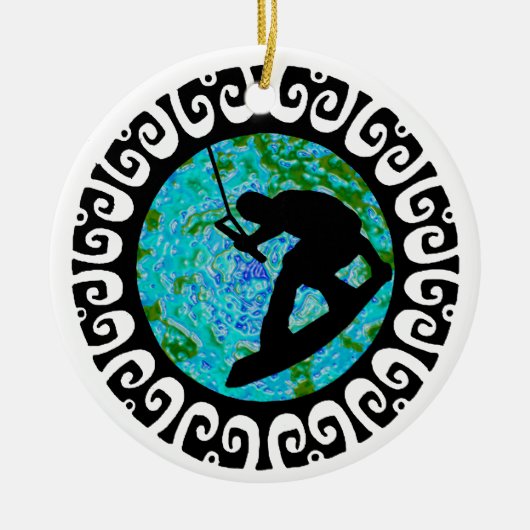 WACHT HET PLANET KERAMISCH ORNAMENT (Voorkant)