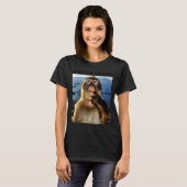 Wacht, ik ben Goated Y2k Grappige Denkende Aap Mem T-shirt (Voorkant volledig)