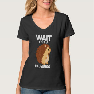Wacht ik zie een egel, knuffelige egel  stekelvark t-shirt