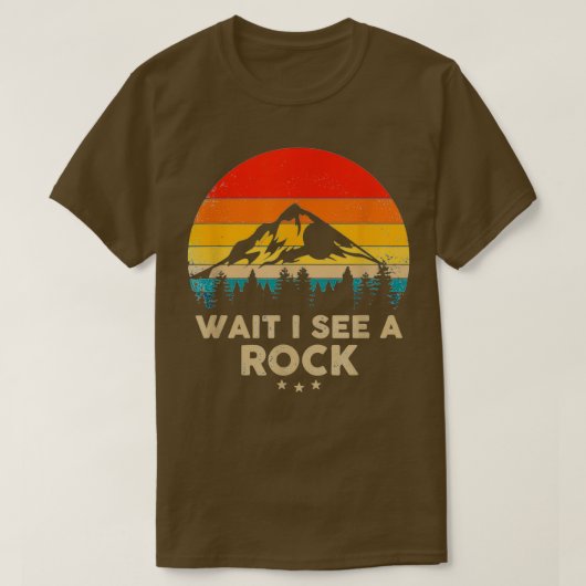 Wacht, ik zie een grappige Geoloog Gift Idee T-shirt (Design voorkant)