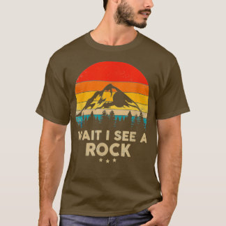 Wacht, ik zie een grappige Geoloog Gift Idee T-shirt
