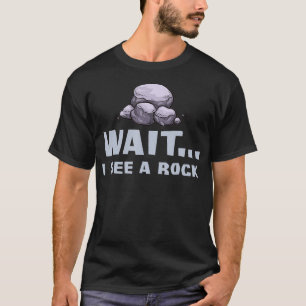 Wacht, ik zie een Rock Gift Geoloog Grappige Geode T-shirt