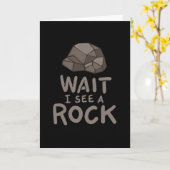 Wacht, ik zie een rots. kaart (Gele Bloem)