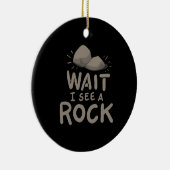 Wacht, ik zie een rots. keramisch ornament (Rechts)