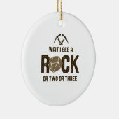 Wacht, ik zie een rots. keramisch ornament (Rechts)