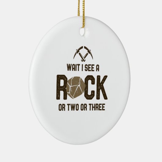 Wacht, ik zie een rots. keramisch ornament (Rechts)