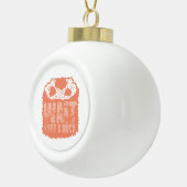 Wacht, ik zie een rots. keramische bal ornament (Rechts)