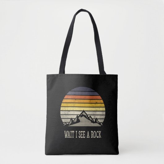 Wacht, ik zie een rots. tote bag (Voorkant)
