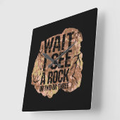 Wacht, ik zie een rots. vierkante klok (Hoek)