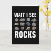 Wacht, ik zie Rocks Funny Geology Gift. Kaart (Gele Bloem)