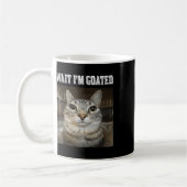 Wacht Im Goated Cat Humor Meme Koffiemok (Links)