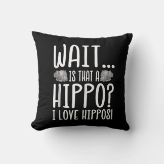 Wacht is dat een hippo? Ik hou van Hippos! Kussen