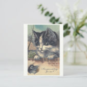 "Wacht je op mij?" Briefkaart (Staand voorkant)