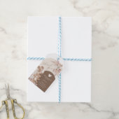 Wacht maar even Boho Teddy Bear bedankt Cadeaulabel (Met Touw)