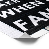 WACHT ME OP WANNEER IK VAAK BEN POSTER (Hoek)