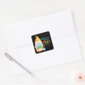 WACHT ME OP WANNEER WINTER OVER Gnoome IS Vierkante Sticker (Envelop)