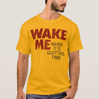 WACHT ME WANNEER HET TIJD (VERDRUKT) IS. T-SHIRT