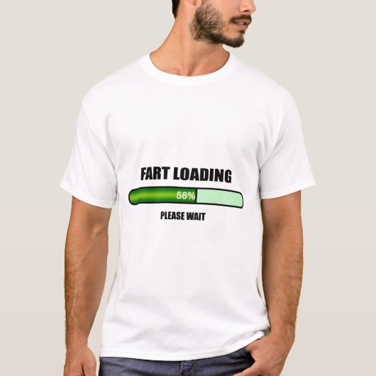 Wacht met het laden van het object t-shirt (Voorkant)