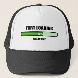Wacht met het laden van het object trucker pet