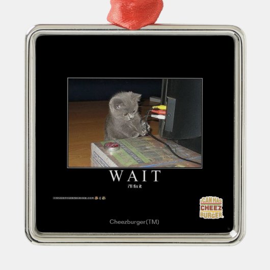 Wacht Metalen Ornament (Voorkant)