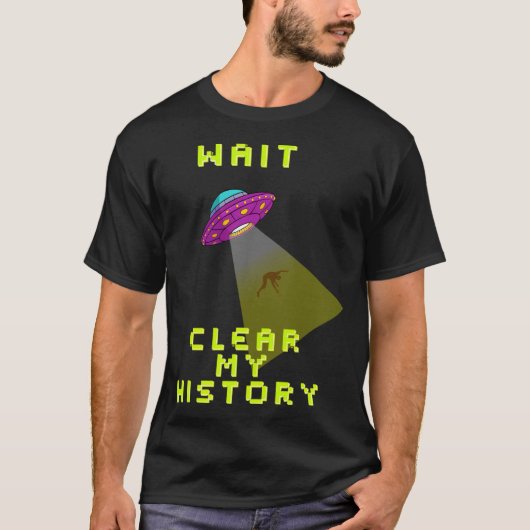 Wacht mijn geschiedenis op te ruimen t-shirt (Voorkant)