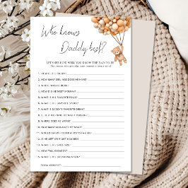 Wacht nauwelijks op Baby shower die papa het beste