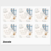 Wacht nauwelijks op Teddy Bear voor de bibliotheek Vierkante Sticker (Vel)