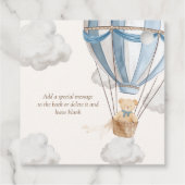 Wacht nauwelijks tot Teddy Bear Dank je wel Baby s Bedankjes Labels (Achterkant)