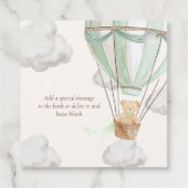 Wacht nauwelijks tot Teddy Bear Mint Pop het als z Bedankjes Labels (Achterkant)