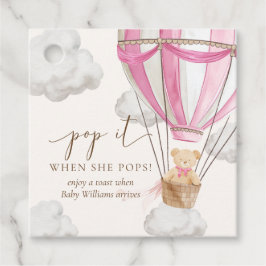 Wacht nauwelijks tot Teddy Bear Pink Pop het als z Bedankjes Labels