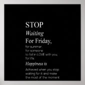 wacht niet meer op vrijdag poster (Voorkant)