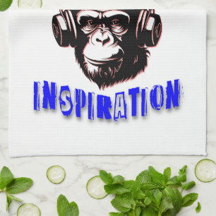 Wacht niet op inspiratie theedoek