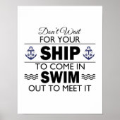 Wacht niet op je verzendkosten om in offerte te ko poster (Voorkant)